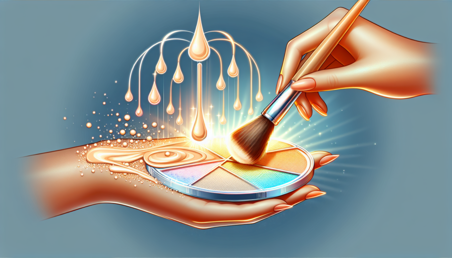 Cómo mezclar iluminador con base para un glow perfecto