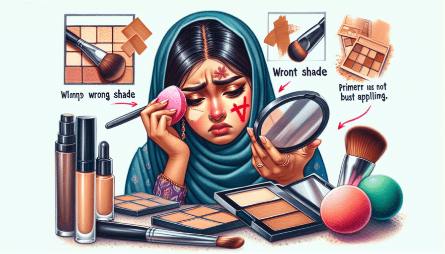 Errores comunes al aplicar base de maquillaje